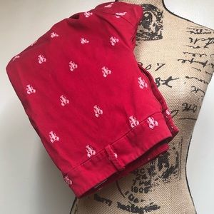 Talbots Signature Crop Pants With Lobsters Sz8p